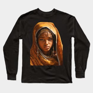 TRIBAL SOMALI GIRL Long Sleeve T-Shirt